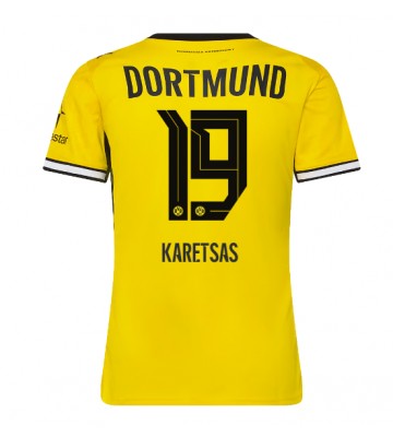 Borussia Dortmund Konstantinos Karetsas #19 Hjemmebanetrøje Dame 2026-27 Kortærmet